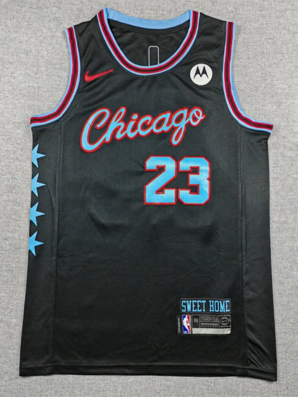 Chicago "Sweet Home" Style Basketball Jersey - Black #23